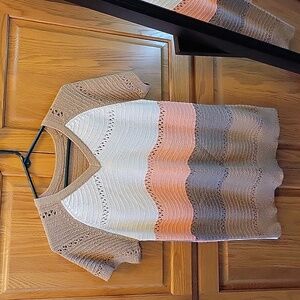 Women's Pulse Boutique Lightweight Summer Sweater, Sz S, Multicolor